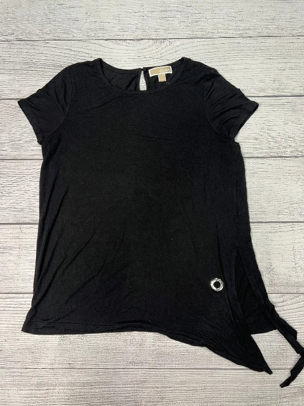 affordable women's topsTop Short Sleeve By Michael By Michael Kors In Black, Size: L