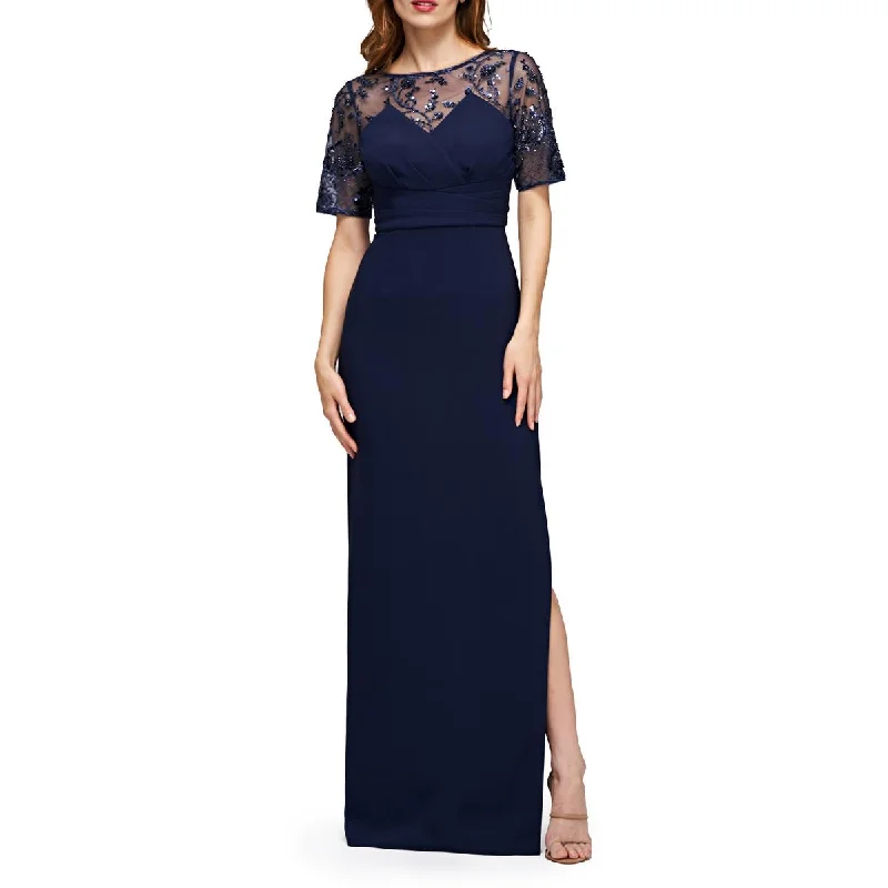 Bridesmaid DressJS Collections Womens Vanessa Embellished Embroidered Evening Dress