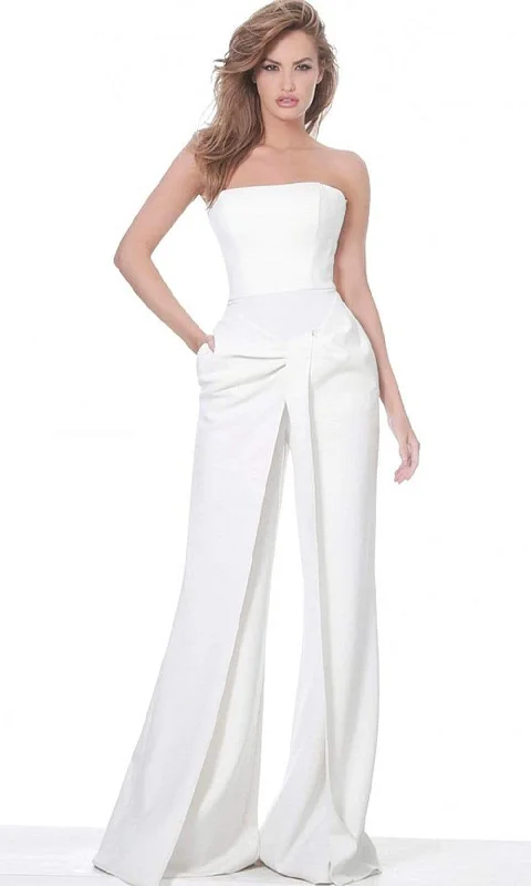 women's high-end dressesJovani 03828SC - Strapless Overlay Evening Jumpsuit