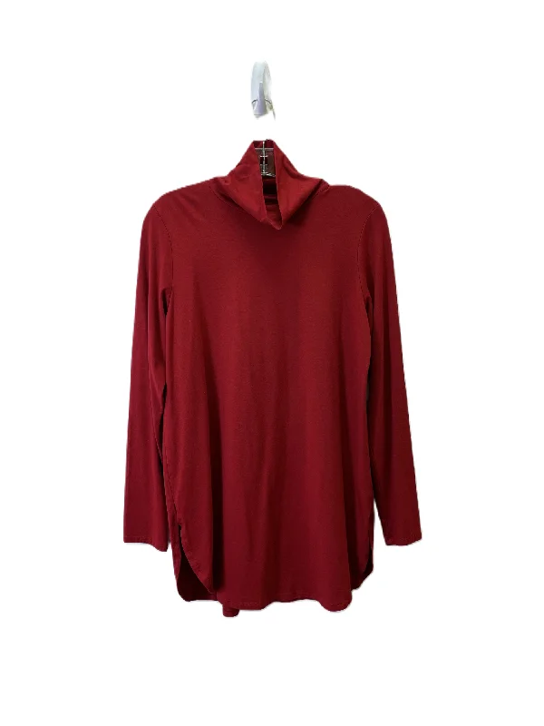 women's tops for fashion-conscious professionalsTop Long Sleeve Basic By J. Jill In Red, Size: S