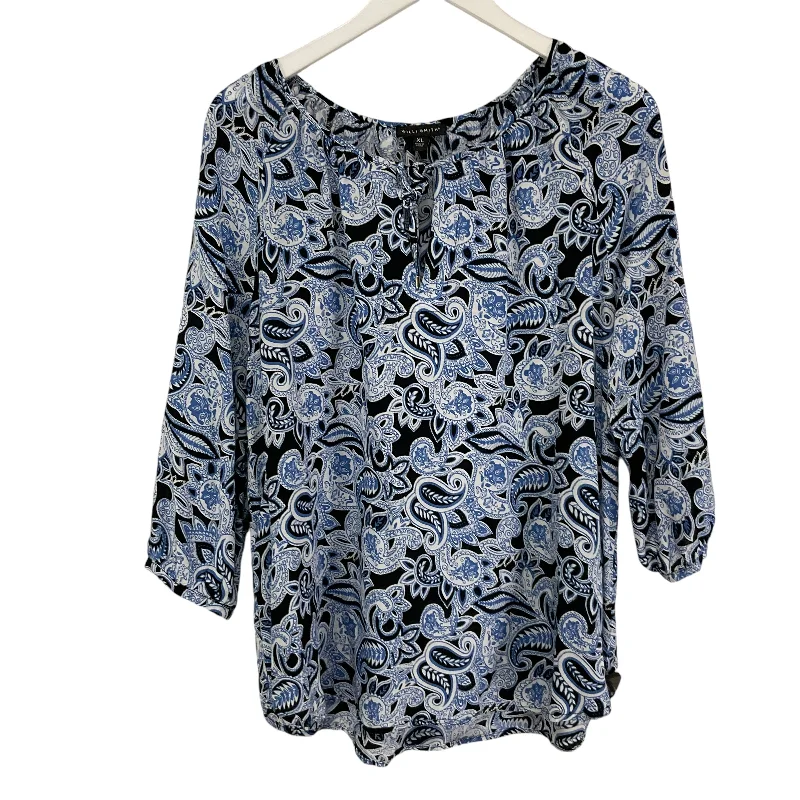 women's tops for those who want to create outfits that are both unique and memorableTop Long Sleeve By Willi Smith In Paisley Print, Size: Xl