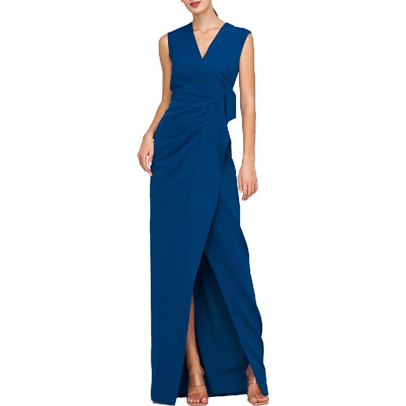 women's flowy dressesKay Unger New York Womens Ruffled Long Evening Dress