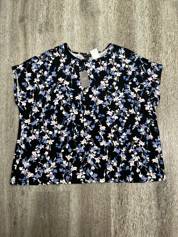 women's tops for relaxed weekendsTop Short Sleeve By J. Jill In Floral Print, Size: Xl