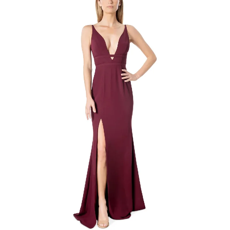 women's ruffle dressesDress The Population Womens Crepe V-Neck Evening Dress