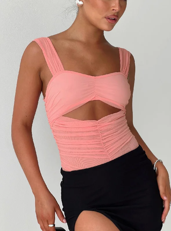 women's tops for those who want to wear pieces that are both comfortable and stylishKalmia Bodysuit Pink