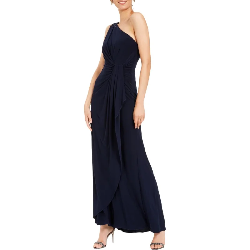 women's off-the-shoulder dressesAdrianna Papell Womens Faux Wrap Long Evening Dress