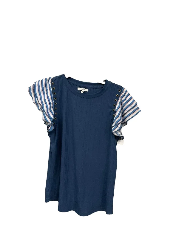 women's tops for those who want to show off their figure in a flattering wayTop Short Sleeve By Maurices In Striped Pattern, Size: M