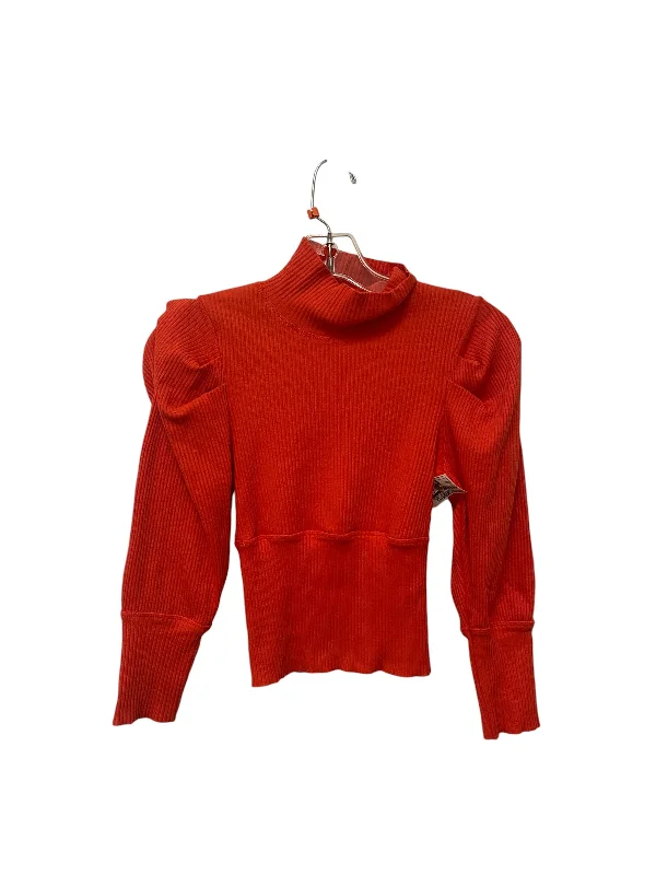 long-sleeved women's topsTop Long Sleeve Basic By Free People In Red, Size: S