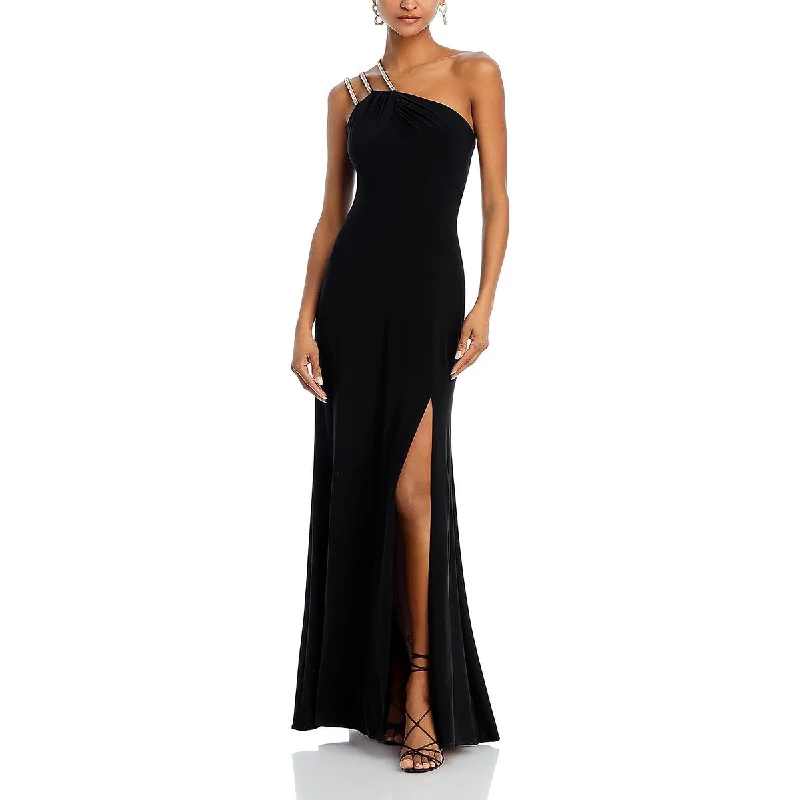 women's maxi dressesAqua Womens Jersey Halter Evening Dress