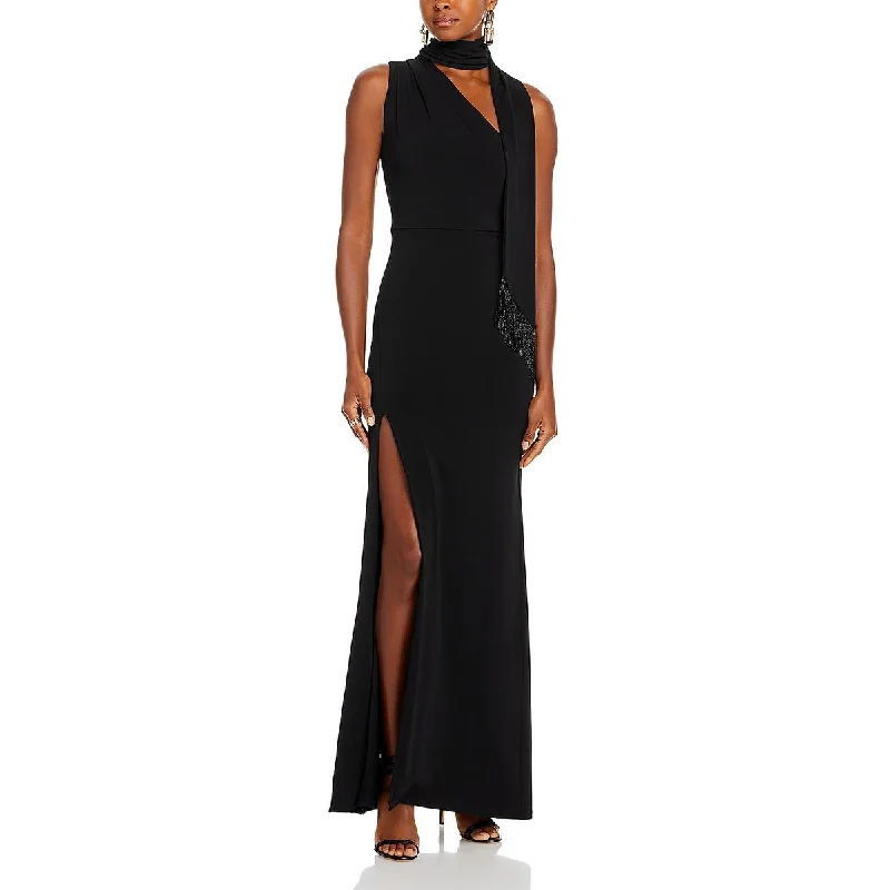 Bow-Tie DressCinq a Sept Womens Slit Long Evening Dress