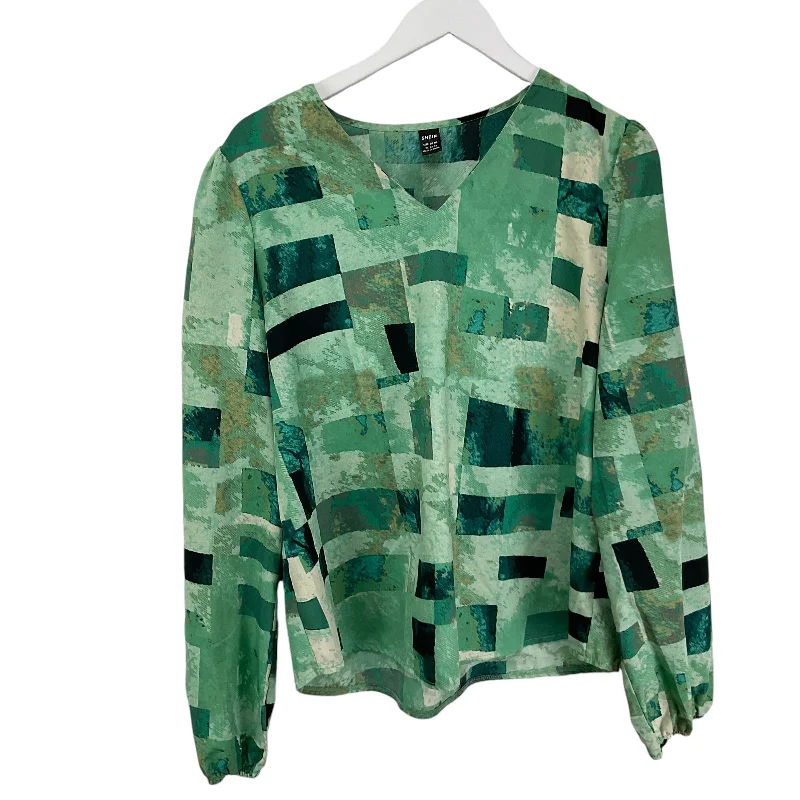 women's tops for those who appreciate subtle and muted tonesTop Long Sleeve By Shein In Green, Size: Xl