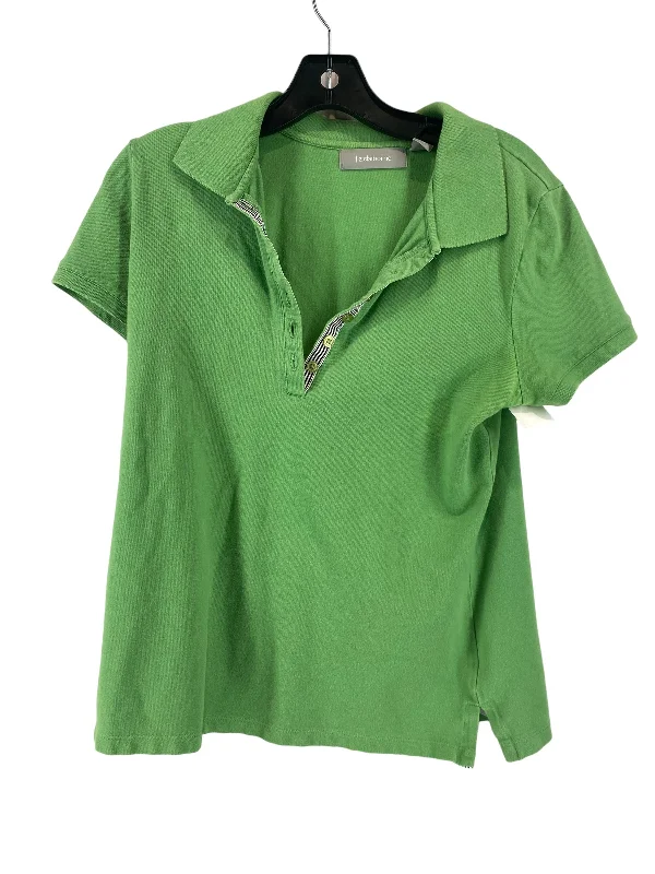 women's tops for gala dinnersTop Short Sleeve By Liz Claiborne In Green, Size: M