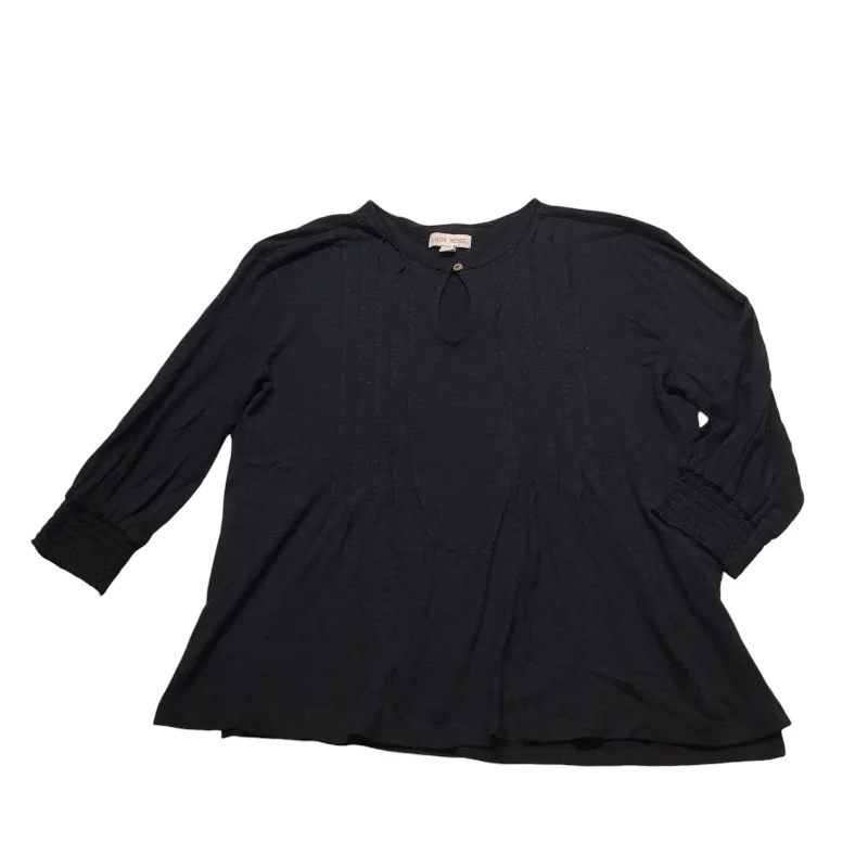 women's tops for those who want to stay cool and chic during warmer weatherTop Long Sleeve By Knox Rose In Black, Size: S