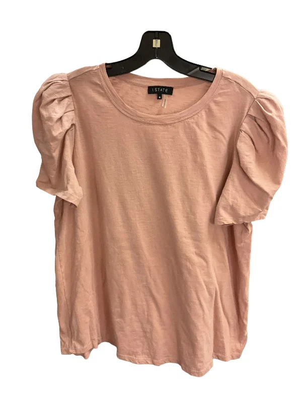 women's tops in solid colorsTop Short Sleeve By 1.state In Light Pink, Size: 18