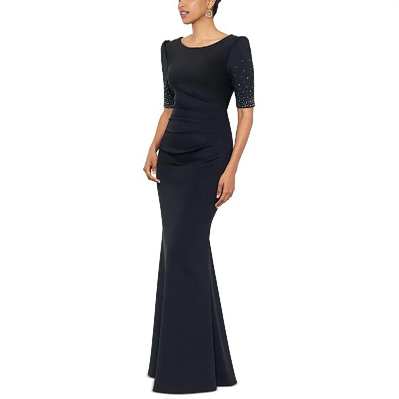 Tulle DressX by Xscape Womens Embellished Long Evening Dress