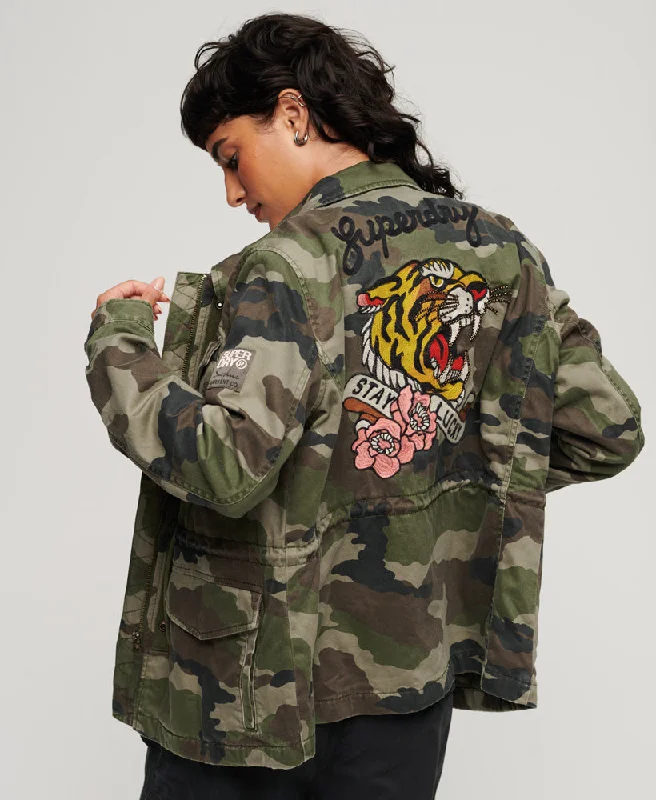 women's coats for those who love to mix and matchMilitary M65 Jacket | French Camo Green