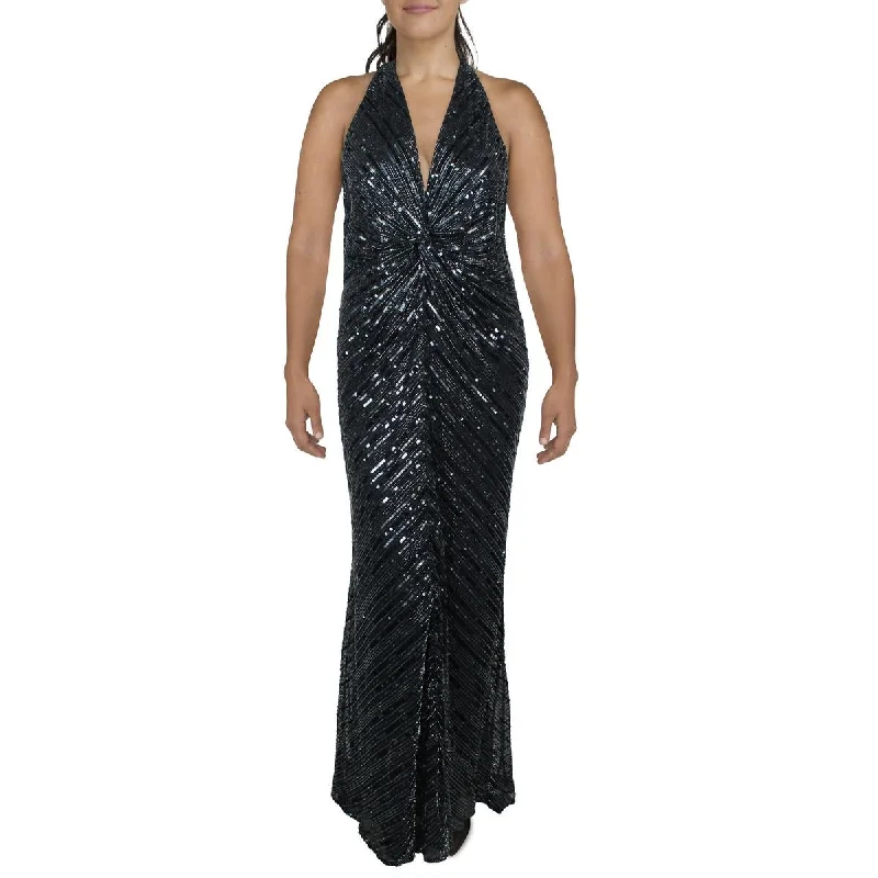 women's vintage dressesLauren Ralph Lauren Womens Mesh Embellished Evening Dress