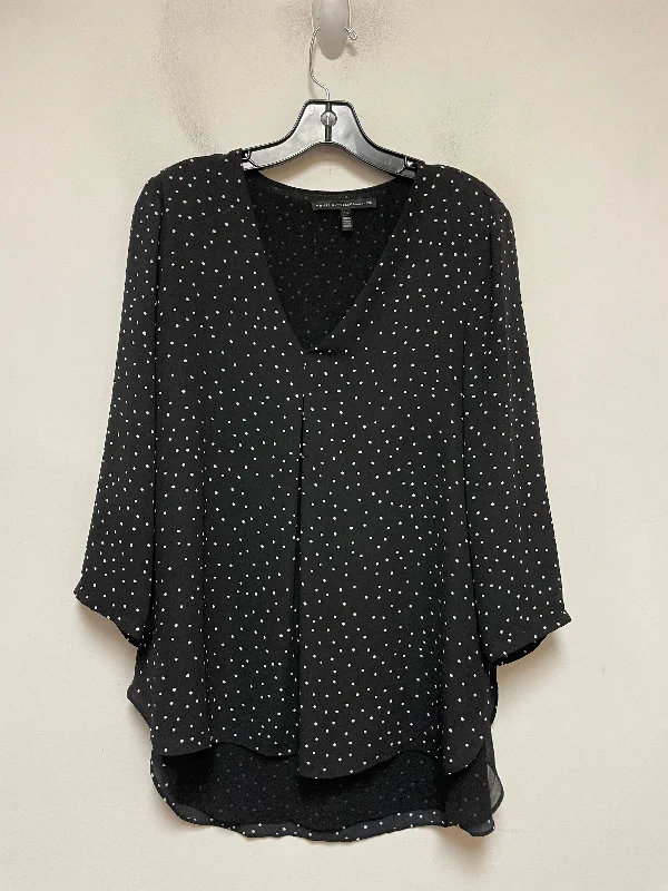 women's tops with flutter sleevesTop Short Sleeve By White House Black Market In Polkadot Pattern, Size: M