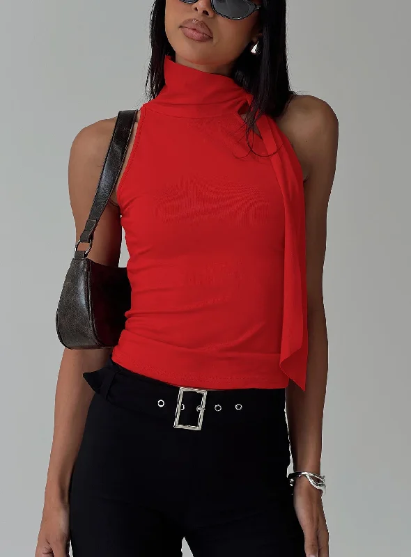 women's tops for those who want to invest in timeless piecesMathias Top Red