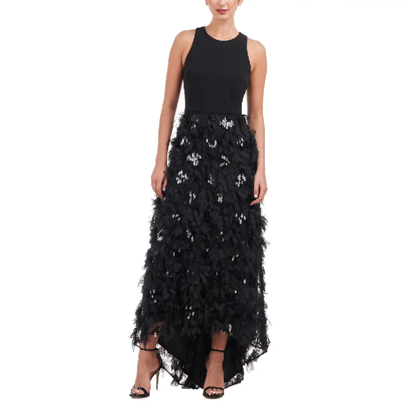 women's machine-washable dressesJS Collections Womens Fringe Sequin Evening Dress