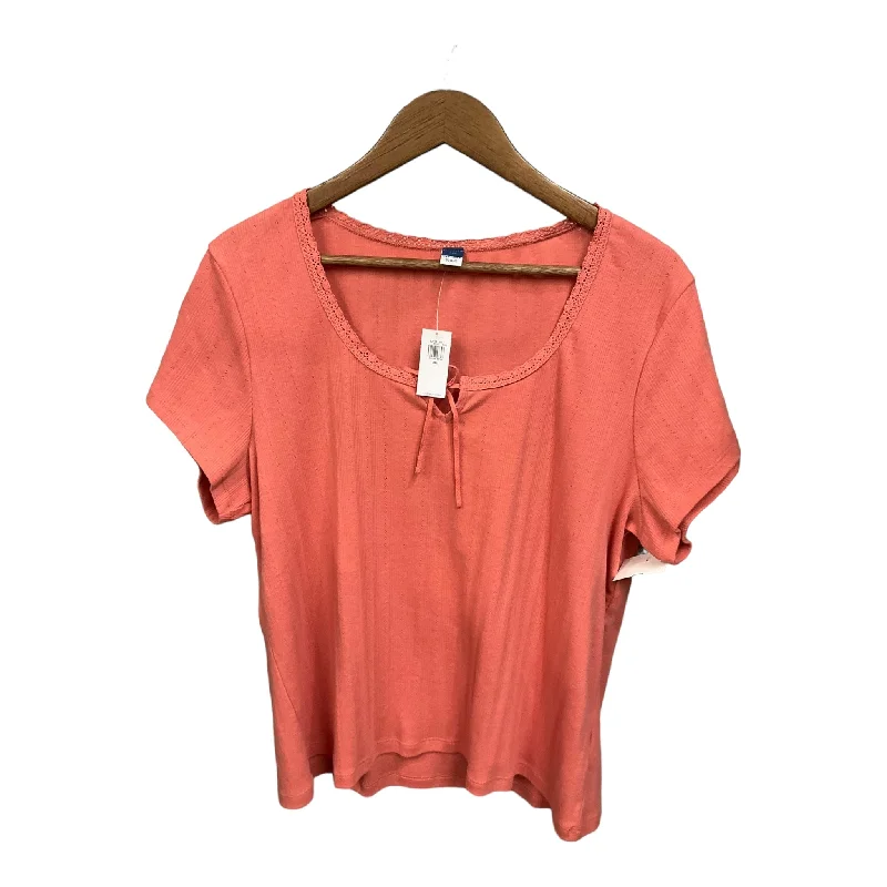 women's tops that offer a perfect blend of style, comfort, and affordabilityTop Short Sleeve By Old Navy In Pink, Size: Xxl