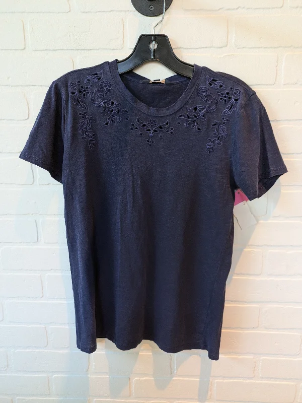 women's tops for relaxed weekendsTop Short Sleeve By Lucky Brand In Blue, Size: S