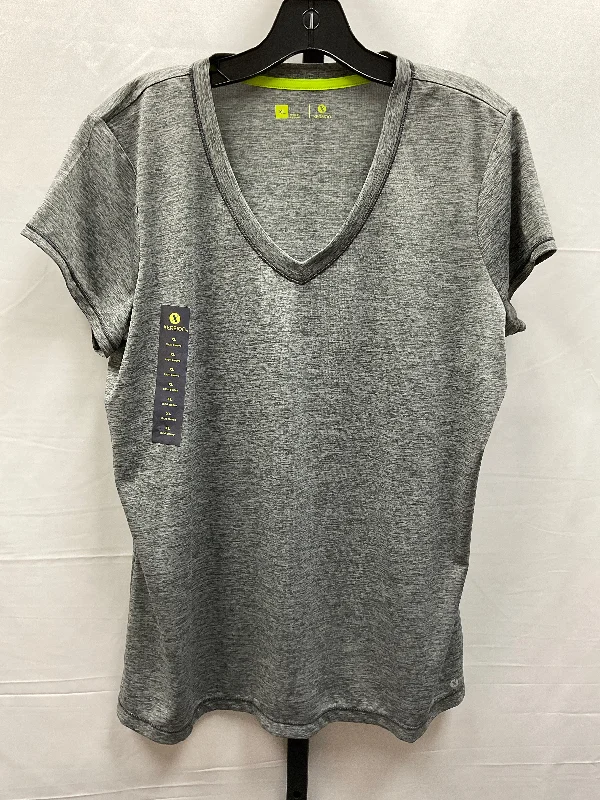 women's tops for those who want to wear pieces that are both comfortable and stylishTop Short Sleeve By Xersion In Grey, Size: Xl