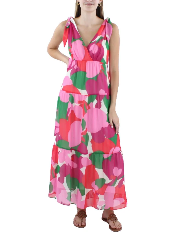 High-Low DressWomens Printed Tea Length Maxi Dress