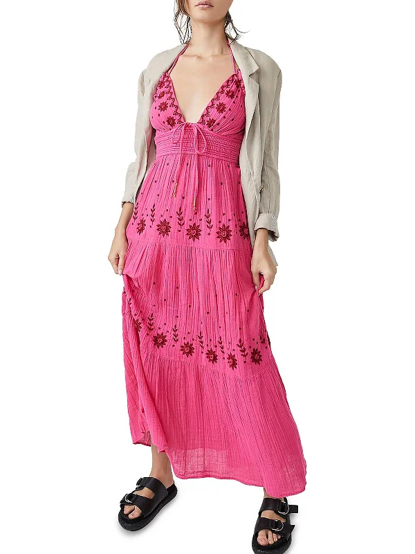 women's cotton dressesWomens Boho Long Maxi Dress