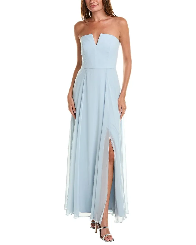 Solid Color DressDessy Collection Chiffon Maxi Dress