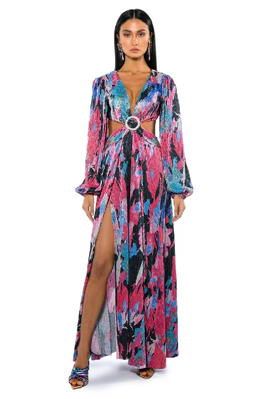 High-Low DressON MY WAY LONG SLEEVE MAXI DRESS