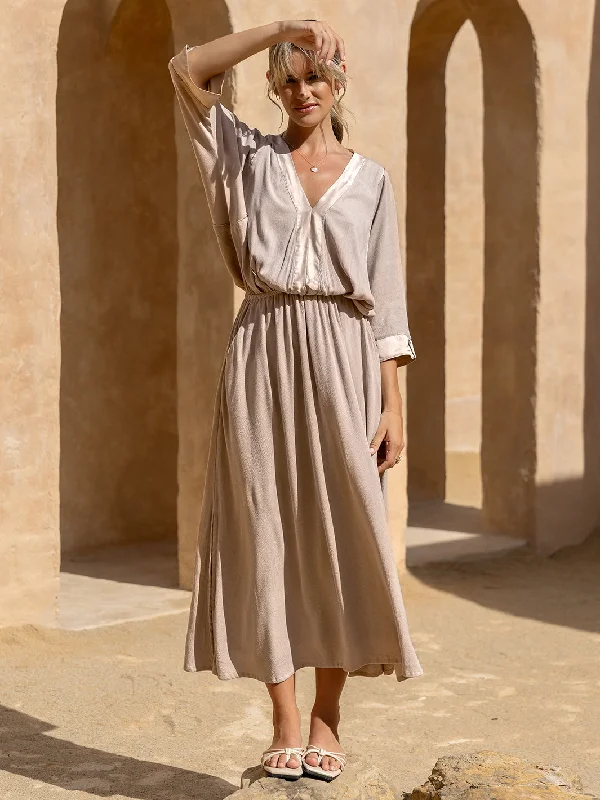 Zip-Up DressLucrezia Maxi Dress Misty Rose