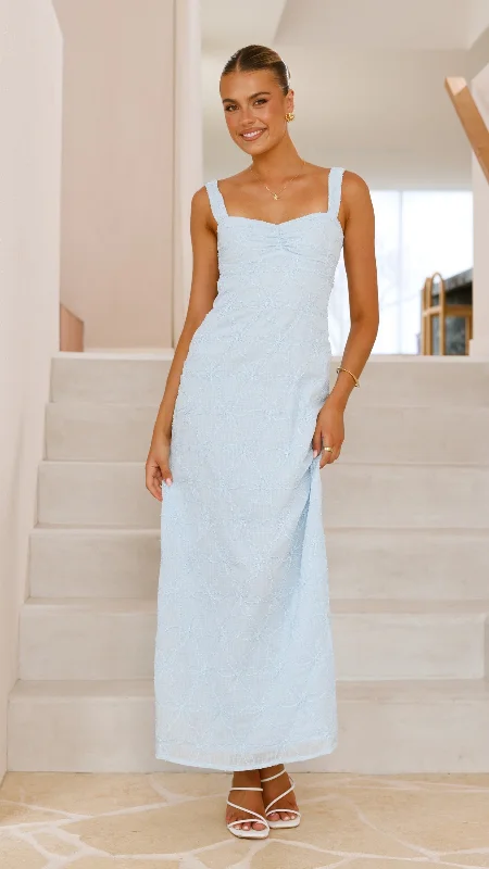 Statement DressGianna Maxi Dress - Blue Lace