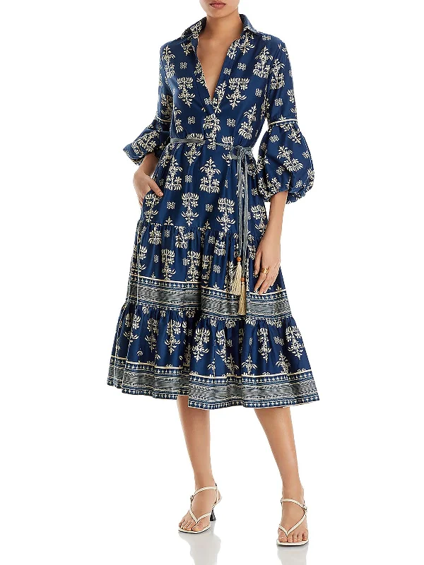 Halter DressLindosa Womens Printed Cotton Maxi Dress