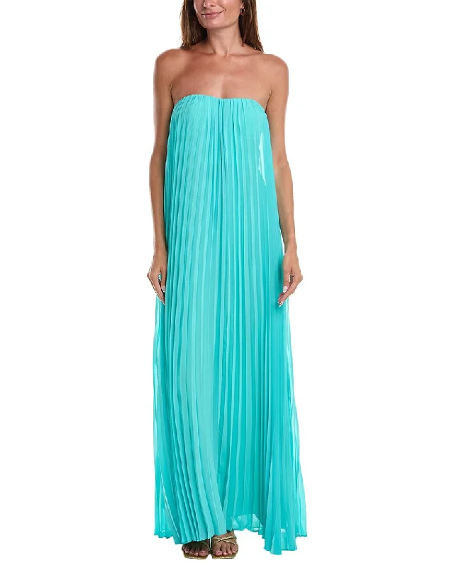 women's breathable dressesBCBGMAXAZRIA Strapless Maxi Cocktail Dress