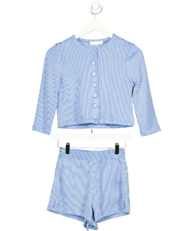 Vita Grace Blue Button Up Shirt & Shorts Co-ord UK XS/S