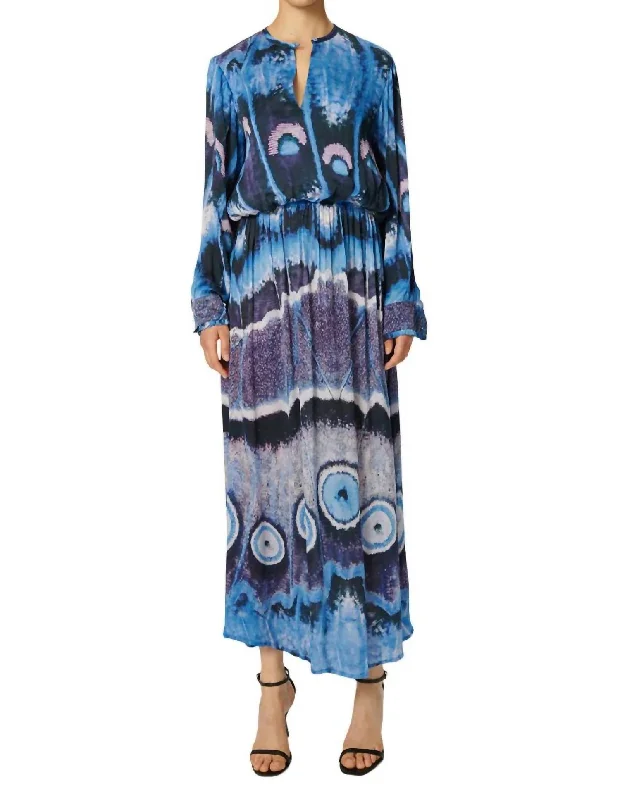 Long-Sleeve DressLayla Maxi Dress In Petal Skin