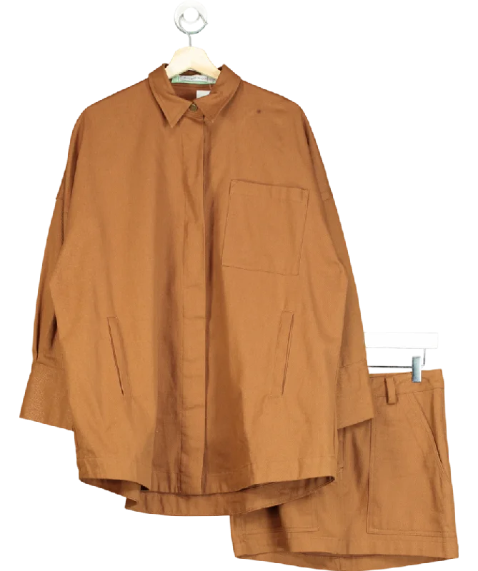 Bohemian Traders Brown Overshirt & Skirt Set UK S