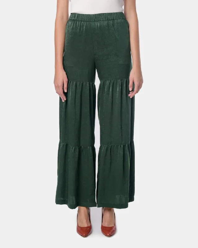 women's thermal pantsMia Pull On Pant in Hunter Green