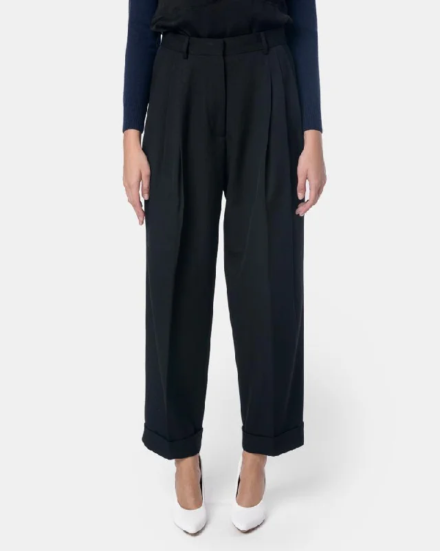 women's wool pantsPeytoni Pants in Black