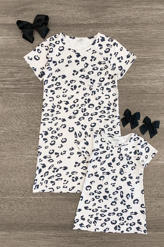 Bow-Tie DressMom & Me - Cheetah T-Shirt Dress