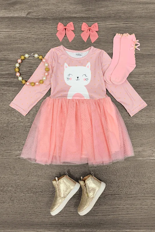 Trumpet DressPink Kitten Tutu Dress