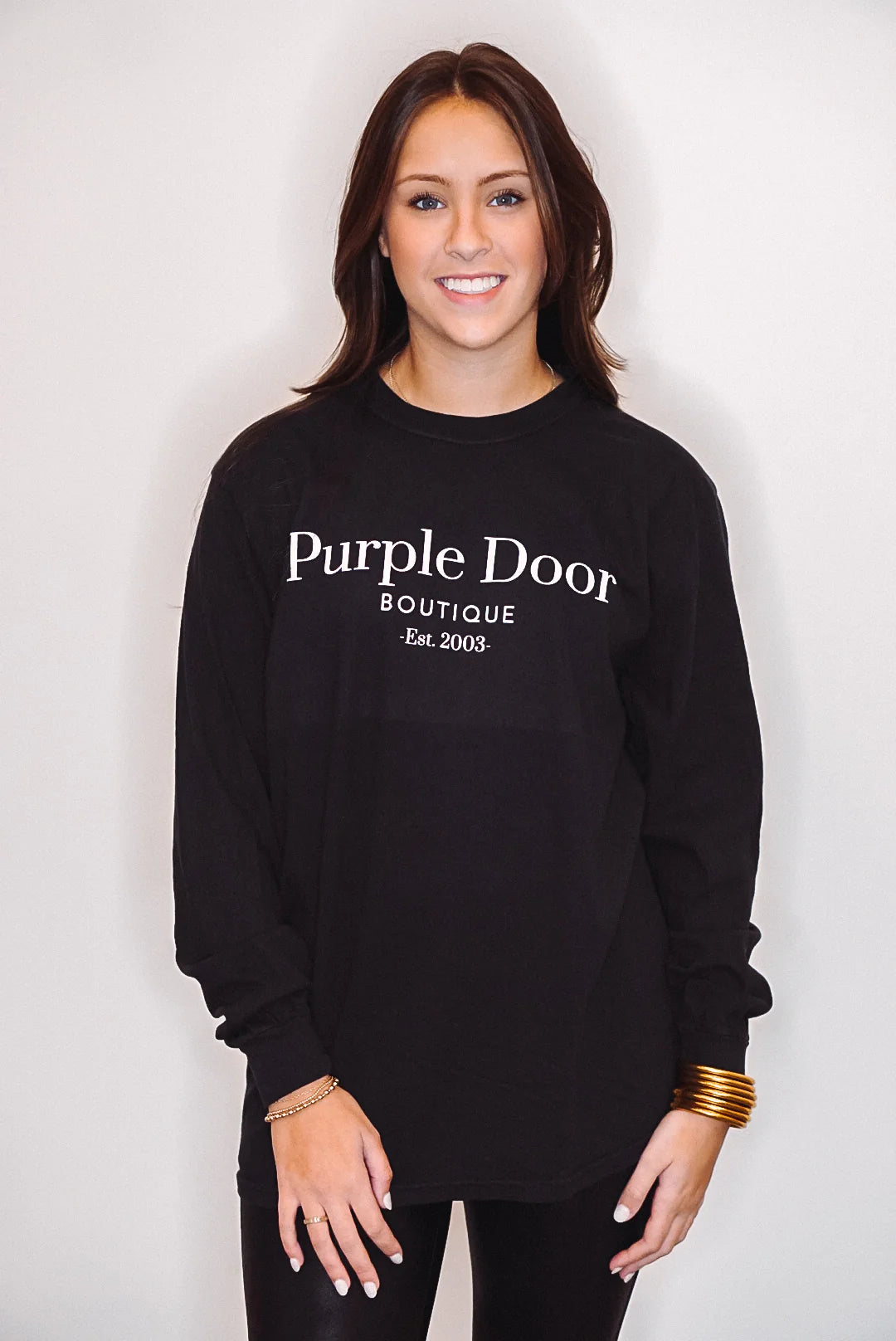 Knit DressPurple Door Black T-Shirt