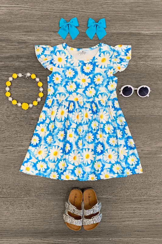 Chic DressSky Blue Daisy Dress