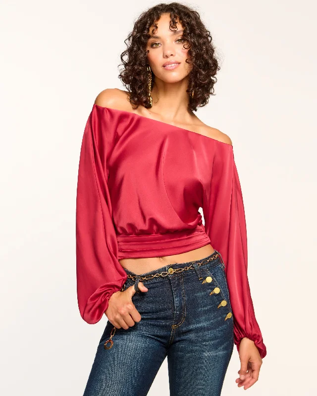 Short-Sleeve DressSonja Off-The-Shoulder Top