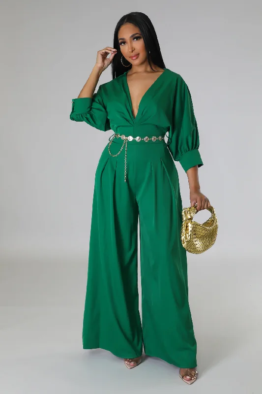 women's jumpsuits with off-the-shoulder sleevesBrunch Affairs Jumpsuit