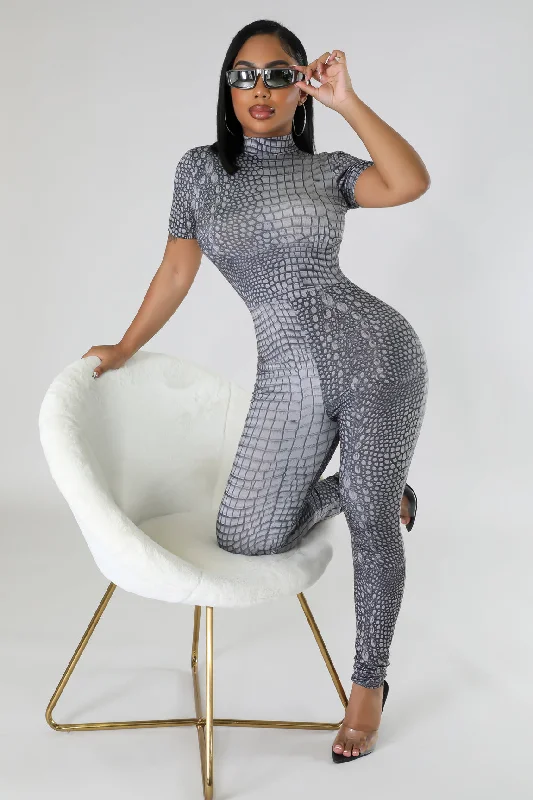 women's jumpsuits with long sleevesExotic Baddie Jumpsuit