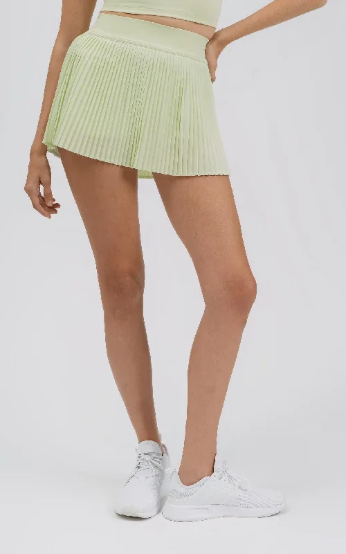 women's dressy skirtsHardcourt High-Rise Pleated Tennis Skirt - Reed Green