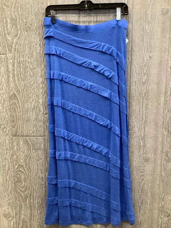 women's silk skirtsSkirt Maxi By Inc In Blue, Size: 10petite