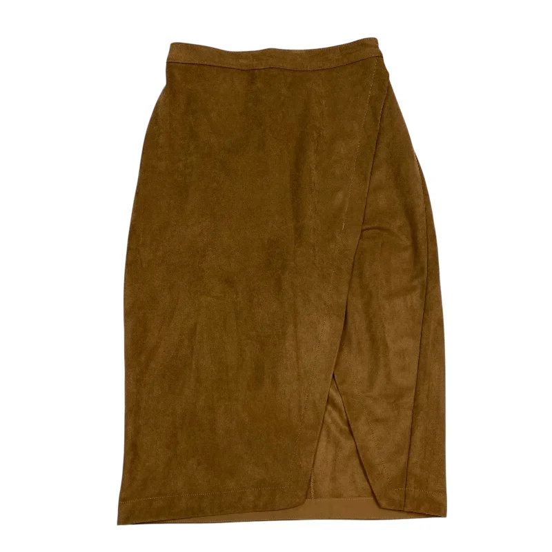 women's lace skirtsSkirt Midi By Abercrombie And Fitch In Brown, Size: Xsp